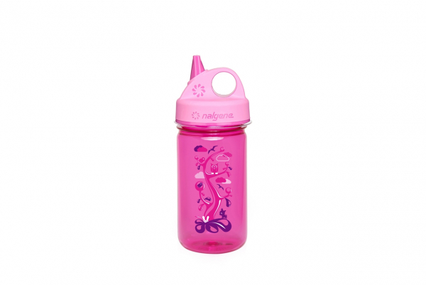Nalgene Kinderflasche Grip-n-Gulp 0,35 L pink Baum